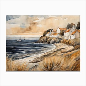 European Coastal Painting (204) Canvas Print