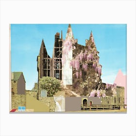 Abstract Dream House � Lavendel Castle Dream Canvas Print
