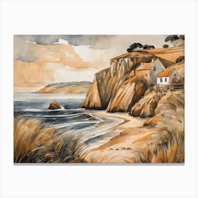 European Coastal Painting (20) Canvas Print