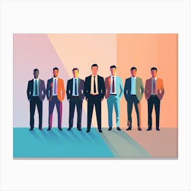 Group Of Businessmen 6 Canvas Print