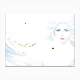 The blue-eyed girl 3 Canvas Print