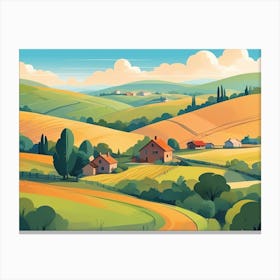 Countryside Landscape 7 Canvas Print