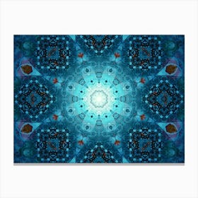 Abstraction Blue Star 2 Canvas Print