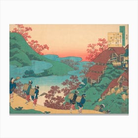 Hokusai Ukiyo-e Azuchi-San Canvas Print