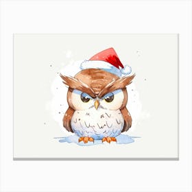 Christmas Owl 5 Canvas Print