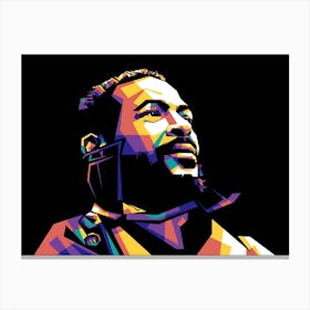 Marvin Gaye WPAP Canvas Print