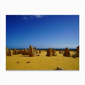 A Journey Through Nambung National Park: The Fascinating Pinnacles Landscape Canvas Print