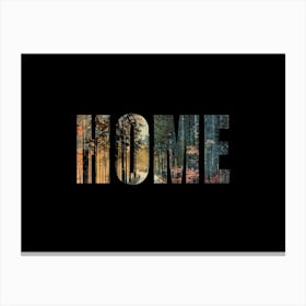 Home Poster Forest Collage 2 Canvas Print