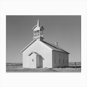 Country Church On Highway 83, Norton County, Kansas By Russell Lee 1 Canvas Print