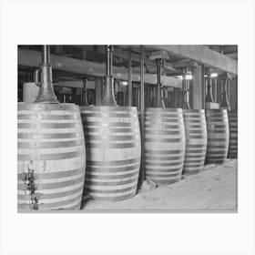 Untitled Photo, Possibly Related To Barrels Of Perique Tobacco During Process Of Aging,Perique Tobacco Is 1 Canvas Print