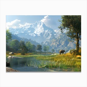 Mountain Scene Canvas Print