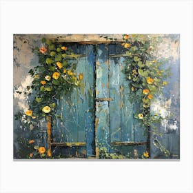 Pretty Garden Doors 11 Canvas Print