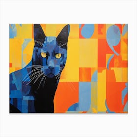 Black Cat 8 Canvas Print