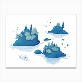 Island Landscape Canvas Print