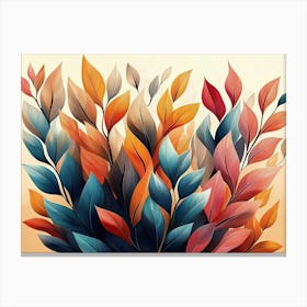 Colorful Leaves 2 Canvas Print