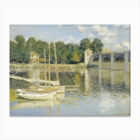 The Argenteuil Bridge (1874), Claude Monet Canvas Print