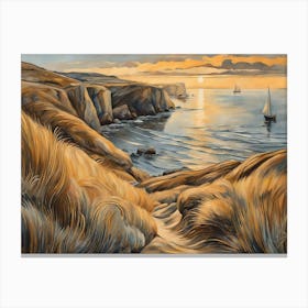 European Coastal Painting (111) Canvas Print