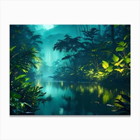 Jungle River Canvas Print