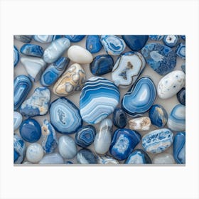 Blue Agate 2 Canvas Print