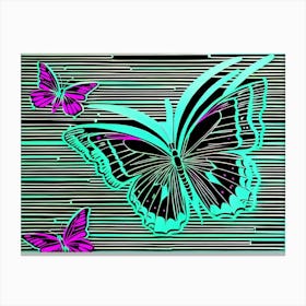 Butterfly Splatter 9 Canvas Print