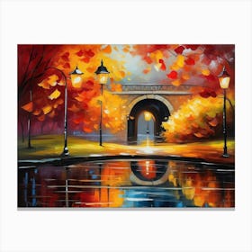 Autumn In The Park Canvas Print