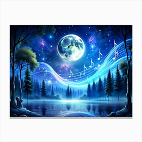 Moonlight Symphony (3) 1 Canvas Print