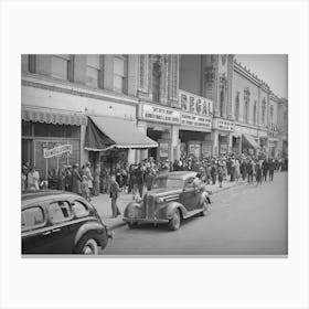 Untitled Photo, Possibly Related To The Movies Are Popular In The Section Of Chicago, Illinois By Russell Lee Canvas Print