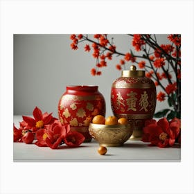 Chinese New Year 12 Canvas Print