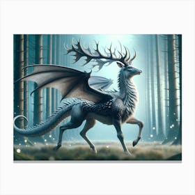 Dragodeer Dragon Deer Canvas Print