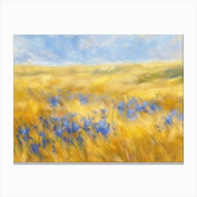 Field Of Bluebonnets Canvas Print