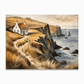 European Coastal Painting (143) Canvas Print