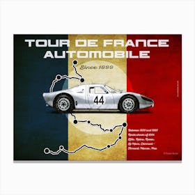 Tour De France Automobile P 904 Landscape Canvas Print
