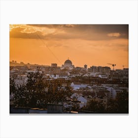 Sunset in Belgrade pt 1 Canvas Print