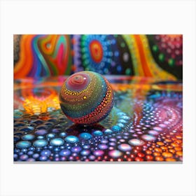 Psychedelic glass ball 3 Canvas Print