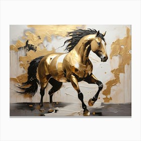 Golden Horse 4 Canvas Print