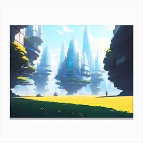 Futuristic City 37 Canvas Print