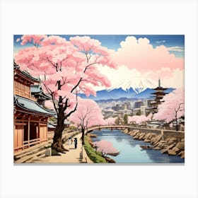 Cherry Blossoms In Kyoto Canvas Print