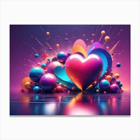 Colorful Heart Creative 23 Canvas Print