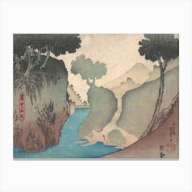 Landscape In The Mist By Utagawa Kunisada Canvas Print
