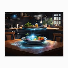 Bowl Of Food Canvas Print