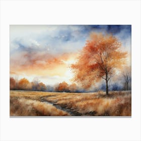 Late Autumn Sky Canvas Print