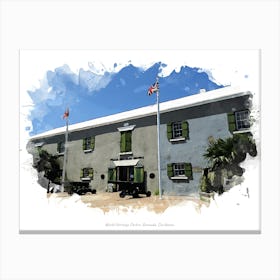 World Heritage Centre, Bermuda, Caribbean Canvas Print