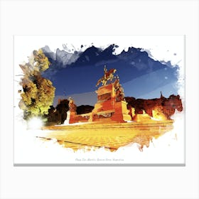 Plaza San Martín, Buenos Aires, Argentina Canvas Print