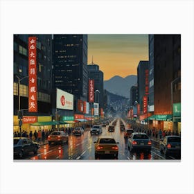 Hong Kong City 1 Canvas Print