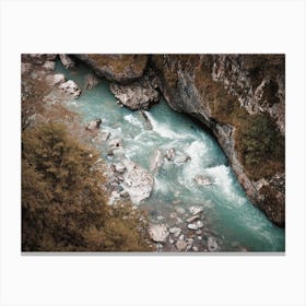 Rocky Forest River Canvas Print