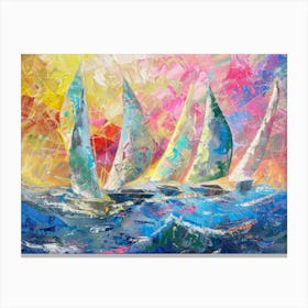 Sailboats 30 Canvas Print