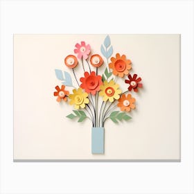 Paper Flower Wall Art 1 Canvas Print