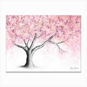 Mountain Blossom Tree Canvas Print