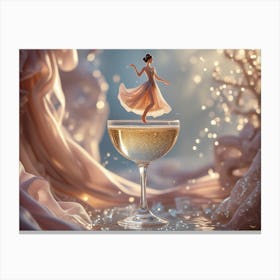 Sophisticated Grace on the Rim of Luxury Canvas Print