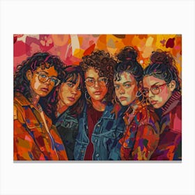 Girls 3 Canvas Print